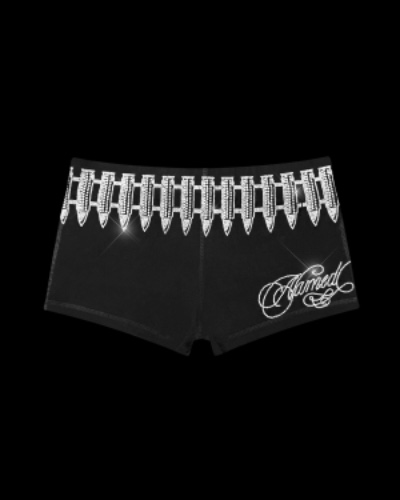ENEMY RHINESTONE HOTPANT SHORTS BLACK | S