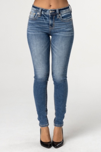 Classic Heaven Skinny Jeans | 24 / 30" / Medium Wash