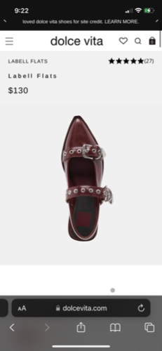 LABELL FLATS BURGUNDY CRINKLE PATENT | BURGUNDY CRINKLE PATENT / 10 / V602