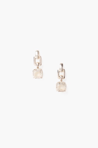 Ellis Earrings Crystal Silver | Default Title
