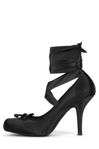 NYMPHA | Black Satin / 8.5