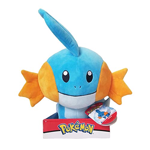 Pokémon 36681 Kuscheltier Hydropi Mudkip 30 cm Plüschtier, Neue 2021 Pokemon Plush, Offiziell Lizenziertes Pokemon Spielzeug