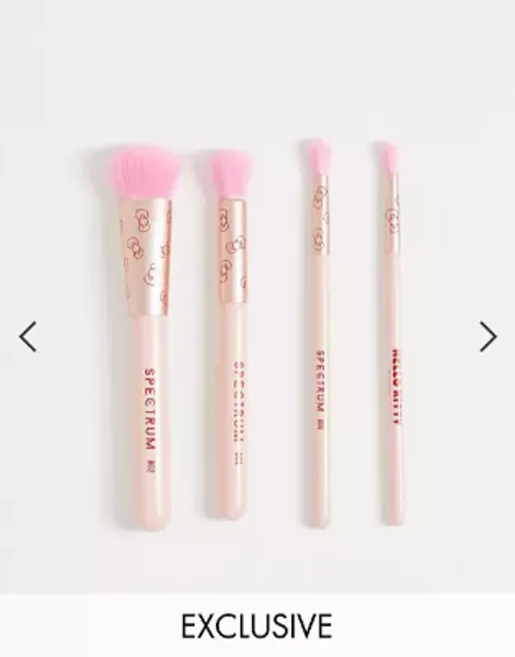 Spectrum x ASOS Exclusive Hello Kitty 4 Piece Face Brush Set
