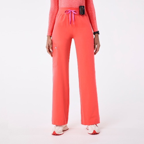 High Waisted Isabel Wide Leg Scrub Pants