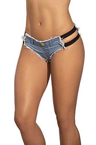 Mapale 104 Micro Mini Shorts - Small - Blue