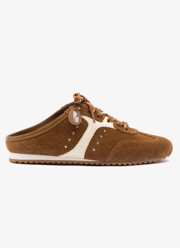 Larroude russet mule sneaker 