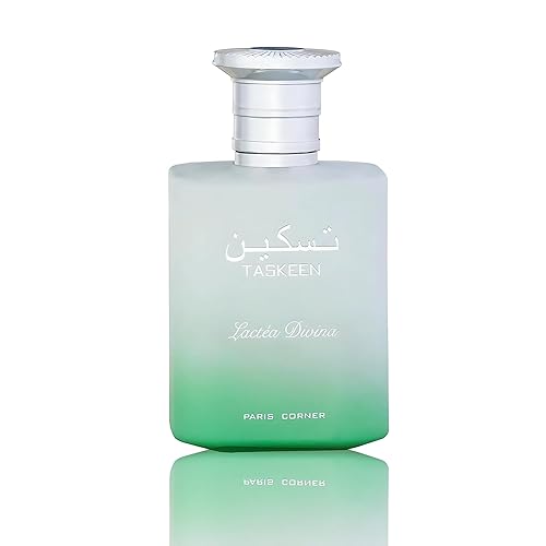 Paris Corner | Taskeen Lactea Divina EDP 100ml | Unisex Perfume with Cocoa, Incense, Jasmine, Tuberose, Vanilla, and Tonka Bean for a Luxurious Scent Journey