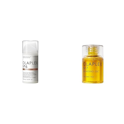 OLAPLEX No.6 Bonding Smoother + OLAPLEX No. 7 Aceite Reparador De Enlaces Capilares, Aloe, 30 Mililitro