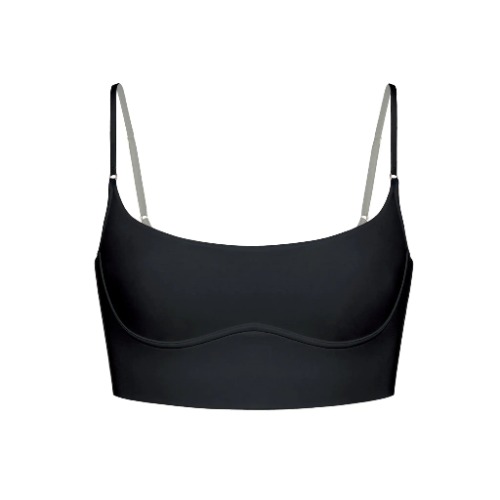 Core Long Line Bralette Black - S / Black