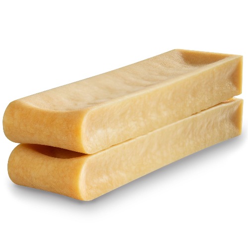 WOW BITES Premium kauwstaven voor honden – Langdurige hondensnacks van natuurlijke melk – Supergrote kauwkluiven hond met kaassmaak (400 g, verpakking van 2, XXL) - XXL (Verp. van 2)
