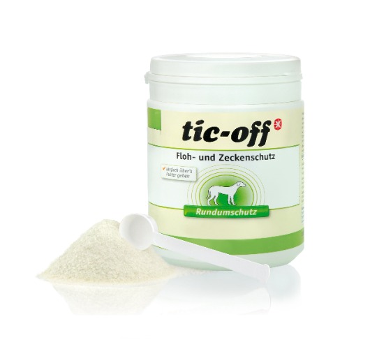 Anibio tic-off Voedingssupplement tegen teken en vlooien voor honden en katten, 90 g
