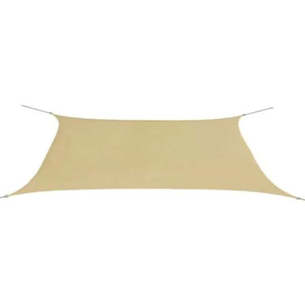 vidaXL Zonnescherm rechthoekig 4x6 m oxford stof beige