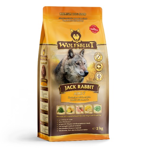 Wolfsblut Jack Rabbit - 2 kg - konijn - droogvoer - hondenvoer - graanvrij - 2 kg (1er Pack)
