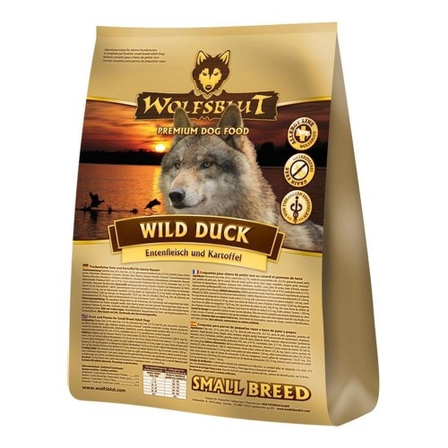 Wolfsblut - Wild Duck Small Breed - 2 kg - Eend - Droogvoer - Hondenvoer - Graanvrij - 2 kg (1er Pack)