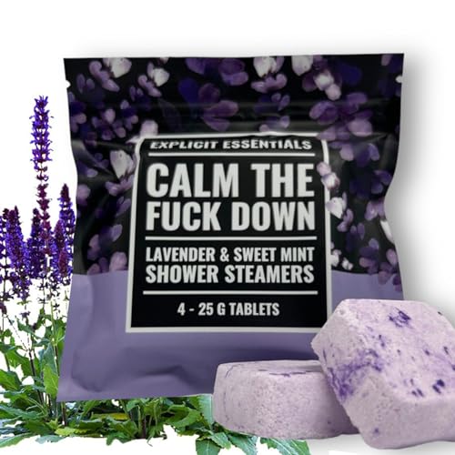 Swear Shower Steamers Gift Set, Shower Steamers, Aromatherapy SPA Kit, Self Care& Relaxation, Christmas Birthday Gifts for Women and Mom (Purple) - B