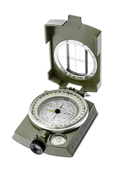 SE Military Lensatic and Prismatic Sighting Survival Emergency Compass with Pouch - CC4580