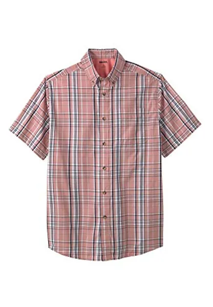 KingSize Men's Big & Tall Short Sleeve Wrinkle-Free Sport Shirt