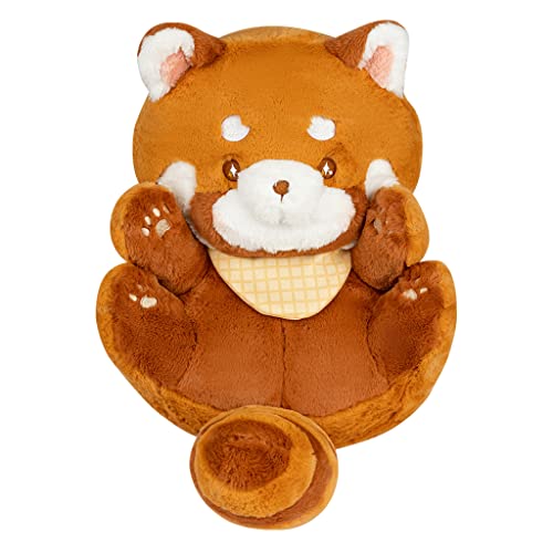 ZCPACE 11.8'' Kawaii Red Panda Stuffed Animal Plush Pillow Toy with Detachable Scarf Ailurus Fulgens Plushie Doll Toys Home Decor - 11.8'' - Red Panda Stuffed Animal
