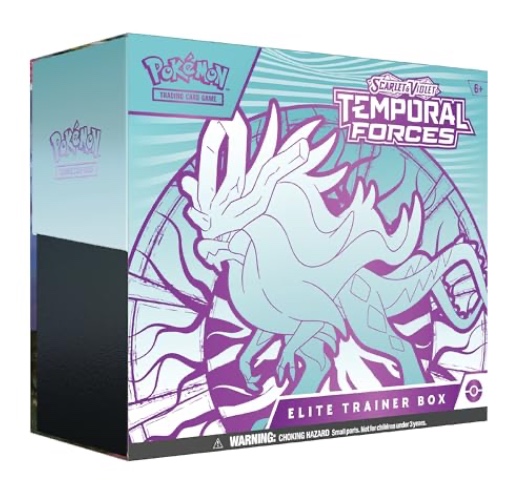 POKEMON TCG: Scarlet and Violet: Temporal Forces: Elite Trainer Box: Walking Wake - Multicolor