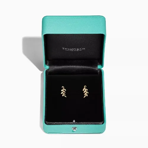 Tiffany & Co Olive Leaf Climber Earrings