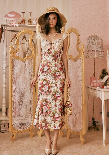 The Blossom Of Wealth Dress | In-stock / L