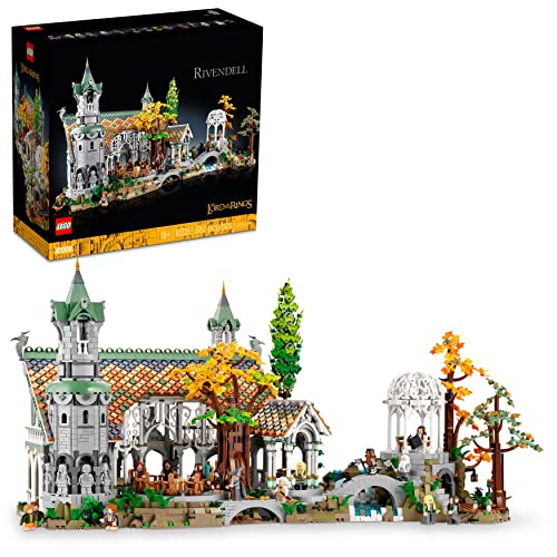 LEGO Icons The Lord of The Rings: Rivendell 10316 Building Model Kit for Adults, Construct and Display a Middle-Earth Valley with 15 Minifigures, A Great Graduation Gift for Fans and Movie-Lovers