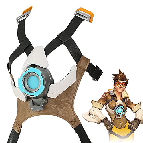 COSTHEME Overwatch Tracer Chest & Back Armor Gaming Cosplay Costume | Official Licensed