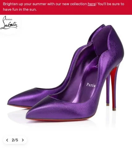 Christian Louboutin Purple heels 