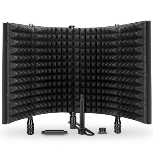 Aokeo Professional Studio Opname Microfoon Isolatie Shield.High Density Absorbent Foam Wordt gebruikt om Vocal Filter