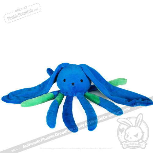 Plushie Dreadfuls - Sensory Processing Disorder Jellyfish Rabbit - Plush Stuffed Animal - Blue (Overstim)
