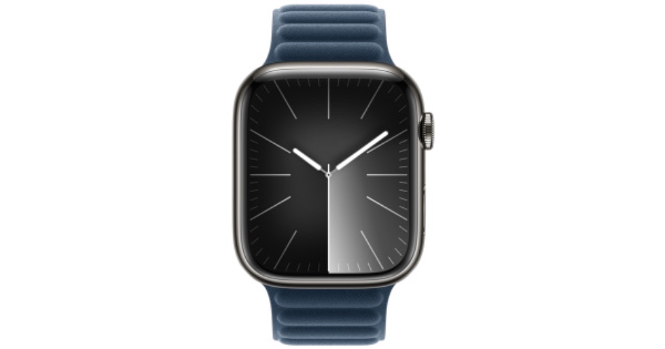Apple Watch Hermès | Series 9 GPS + Cellular, 41mm Space Black Stainless Steel Case with Noir Kilim Single Tour