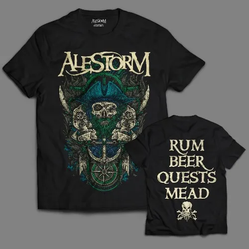 Alestorm - 'Rum Beer Quests Mead' T-Shirt
