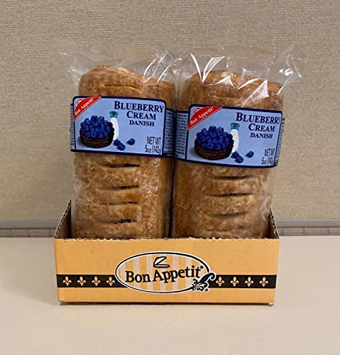 Bon Appetit Blueberry Cream Danish, 5 Ounce (Pack of 8) - Blueberry Cream - 5 Ounce (Pack of 8)