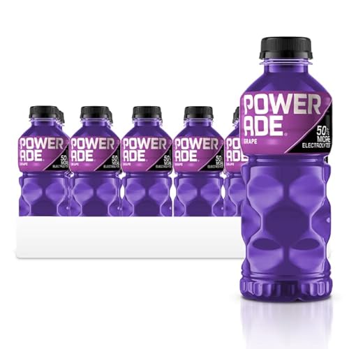 POWERADE Sports Drink Grape, 20 Ounce (Pack of 24) - Grape - 20 Ounce (Pack of 24)