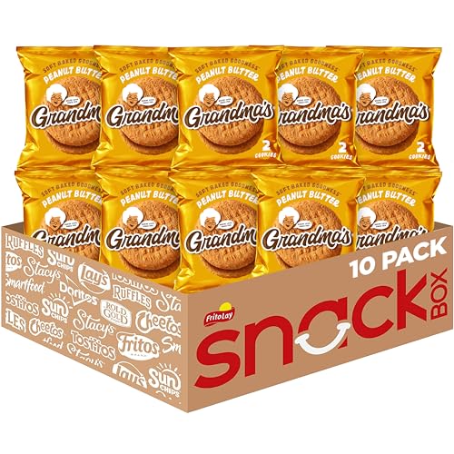 Grandma's Cookies, Peanut Butter, 2.5 Ounce (Pack of 10) - Peanut Butter - 2.50 Ounce (Pack of 10)