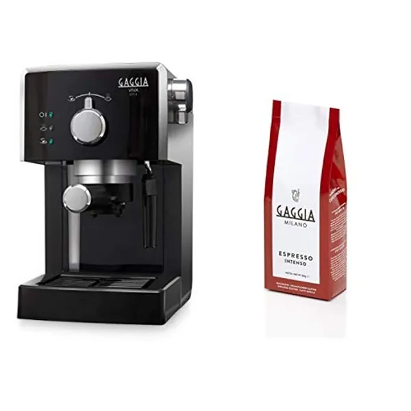 Gaggia Viva Style Macchina Caffè, 950 W, Plastica + Caffè Macinato Espresso Intenso, 250 gr