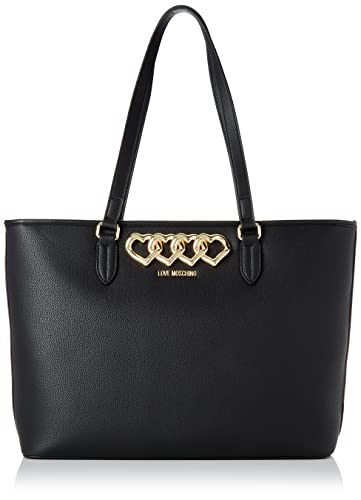 Love Moschino JC4373PP0FKI0, Borsa a Spalla, Donna, Nero, Taglia unica