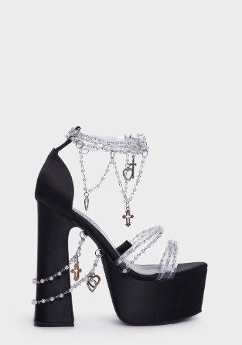 Holy Revelation Platform Heels - Black | US 9