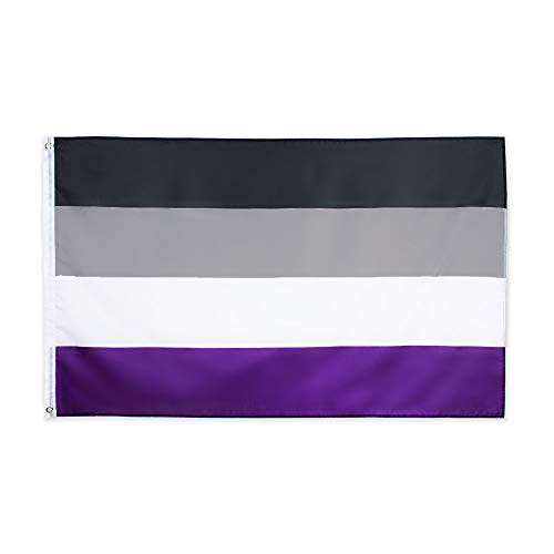 Flaglink Asexual Pride Flag 3x5Fts - LGBTQIA Nonsexual Gender Rainbow Banner