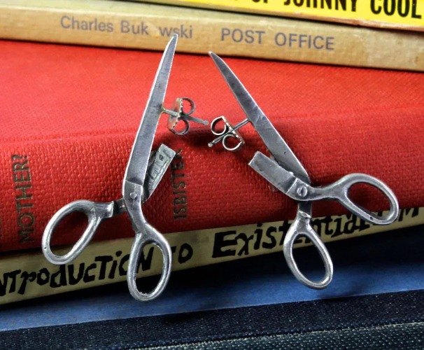 Scissor Blade Earrings