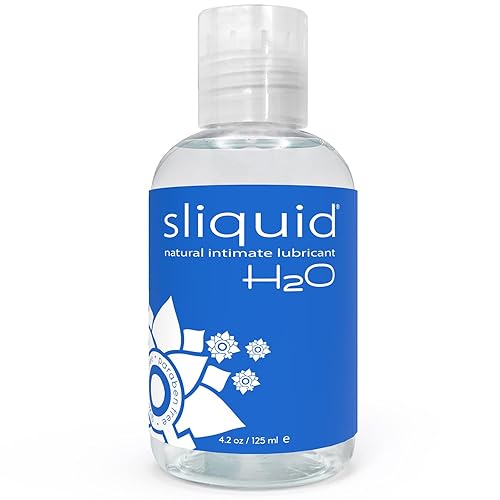 Sliquid H2O Water Based Lube Lubricant for Sex, Glycerin Free Personal Lubricant (4.2 Oz) Clear, Unscented - 4.2 Fl Oz (Pack of 1)