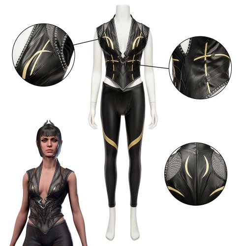 Baldur's Gate III Baldurs Gate 3 Shadowheart Camp Outfit Game Halloween Cosplay Costume | Female / L / Yes(extre $15)