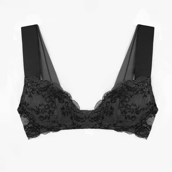 Wild Lace Plunge Bralette Black - XS 32B/34A / Black