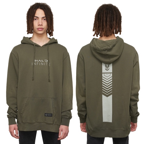 Halo Infinite Deconstructed Olive Hoodie | Olive / M