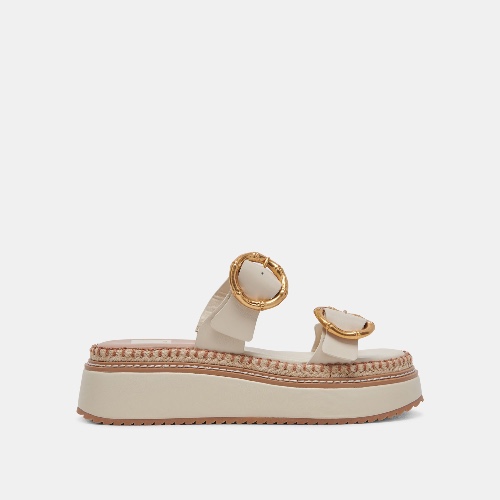 RYSHA SANDALS IVORY LEATHER | IVORY LEATHER / 9 / V104
