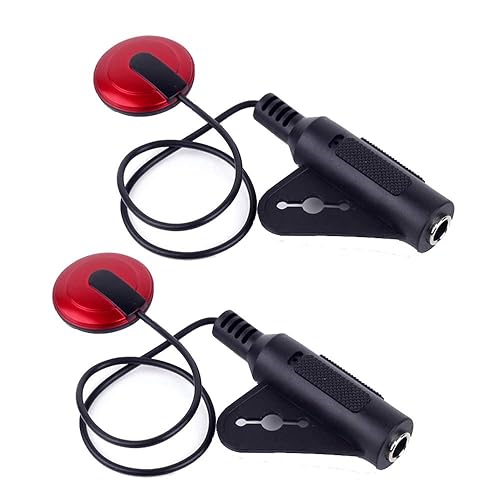 traderplus 2Pcs Piezo Contact Microphone Pickup for Guitar Violin Banjo Mandolin Ukulele