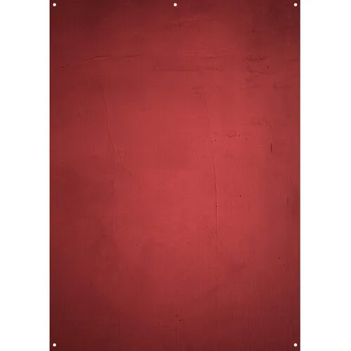 Westcott X-Drop Canvas Backdrop (Aged Red Wall, 5 x 7')