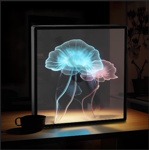 3D Hologram LED Fan With Frame - 2-PACK