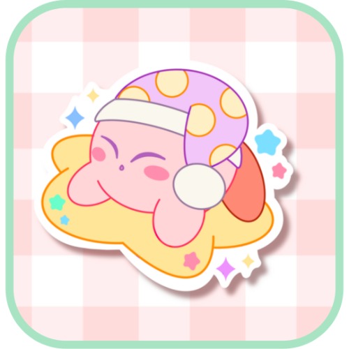 Sleeping Kirby Sticker