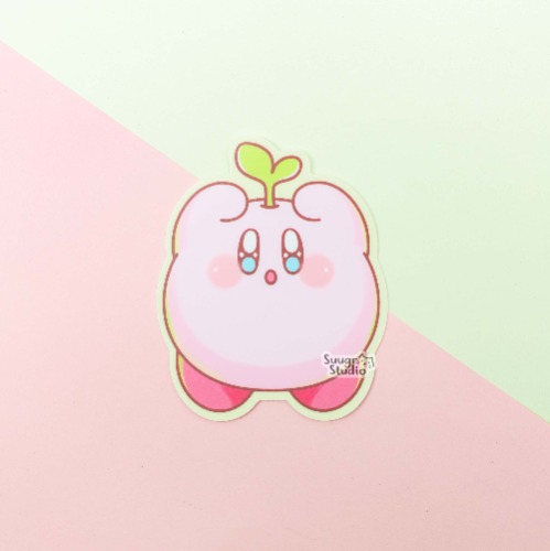 Sprout Kirby Vinyl Sticker